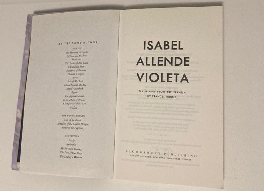 Violeta - Isabel Allende