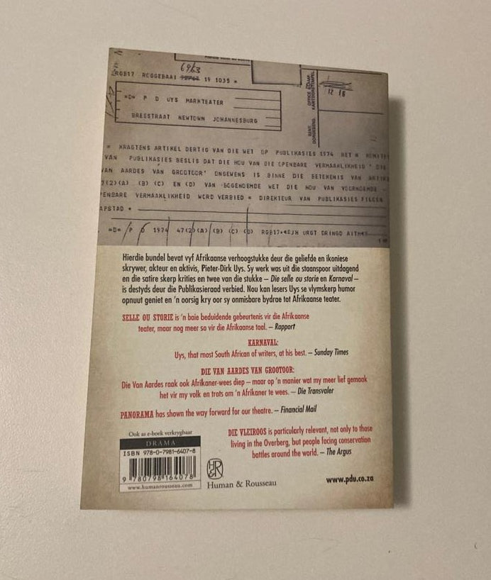 Stukke teater - Pieter-Dirk Uys (First edition)