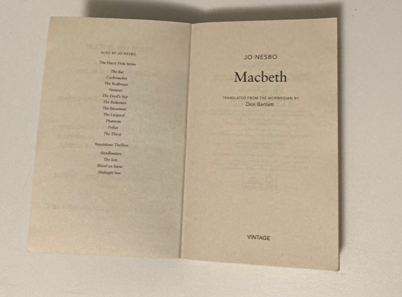 Macbeth - Jo Nesbø (Hogarth Shakespeare)