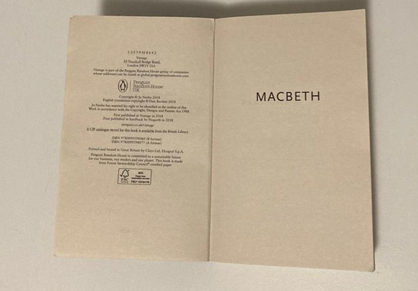 Macbeth - Jo Nesbø (Hogarth Shakespeare)