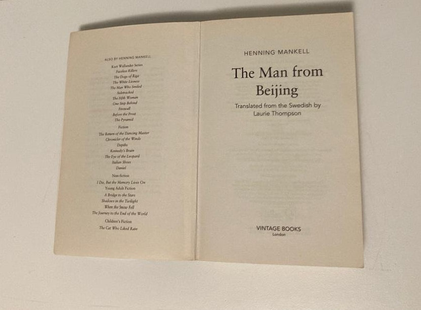 The man from Beijing - Henning Mankell