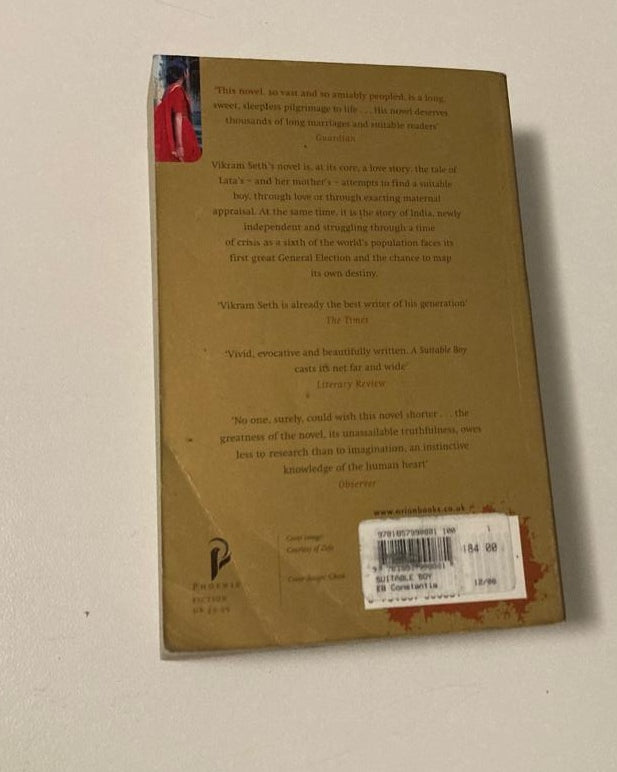 A suitable boy - Vikram Seth (A Bridge of Leaves #1)