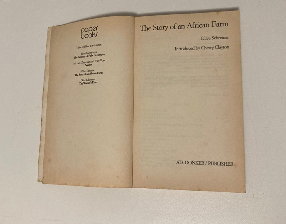 The story of an African farm - Olive Schreiner