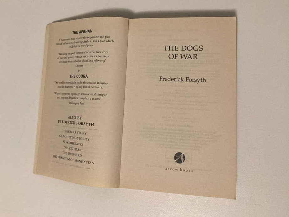 The dogs of war - Frederick Forsyth