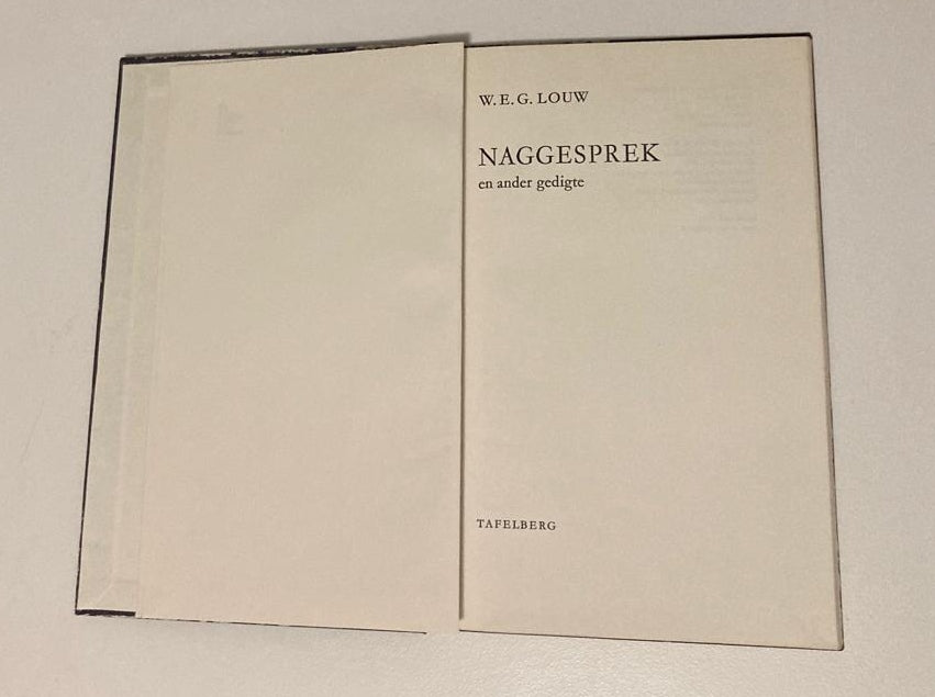 Naggesprek - W.E.G. Louw (First edition)