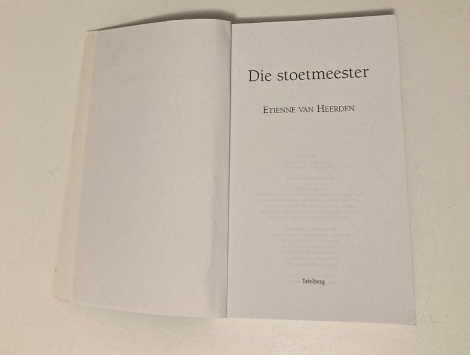 Die stoetmeester - Etienne van Heerden