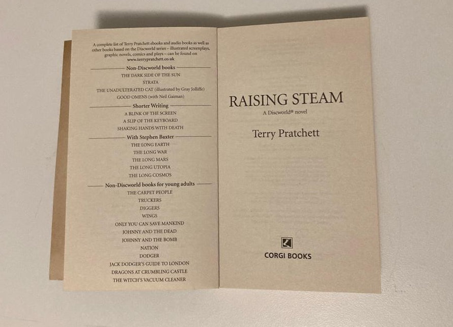 Raising steam - Terry Pratchett (Discworld #40)
