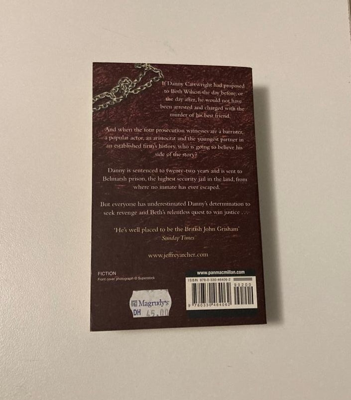 A prisoner of birth - Jeffrey Archer