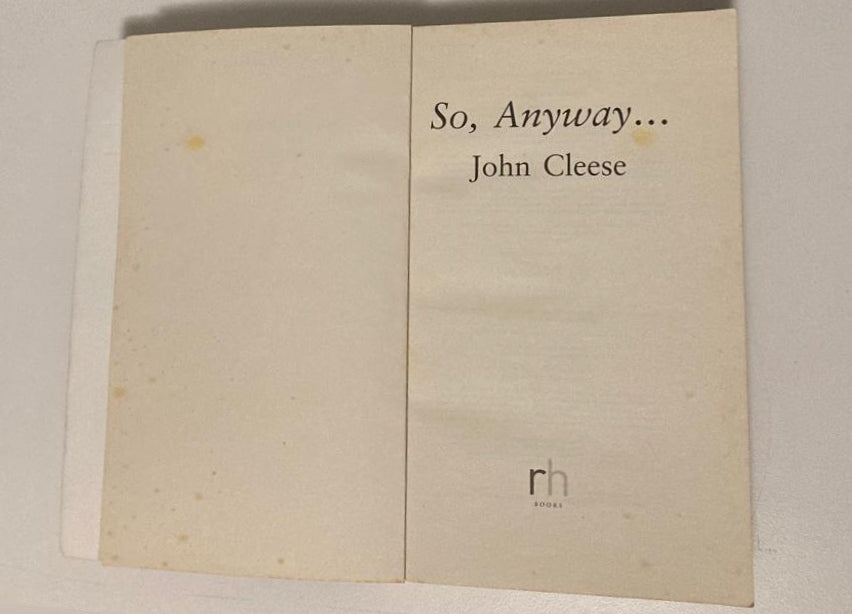 So, anyway... - John Cleese