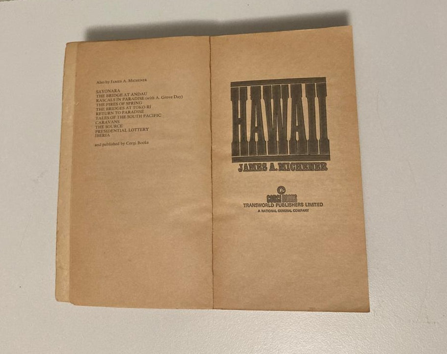 Hawaii - James A. Michener
