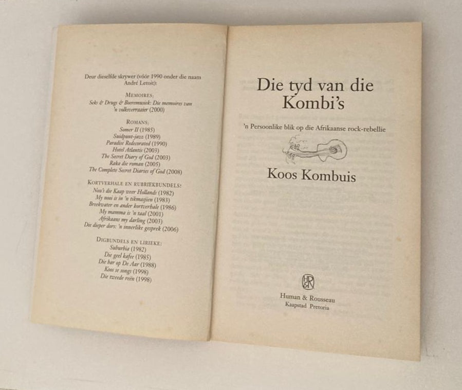 Die tyd van die kombi's - Koos Kombuis (First edition)