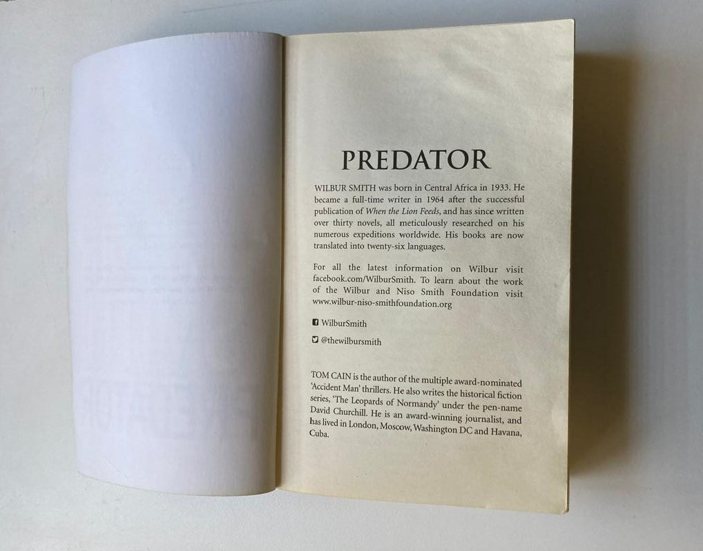 Predator - Wilbur Smith (Hector Cross series #3)