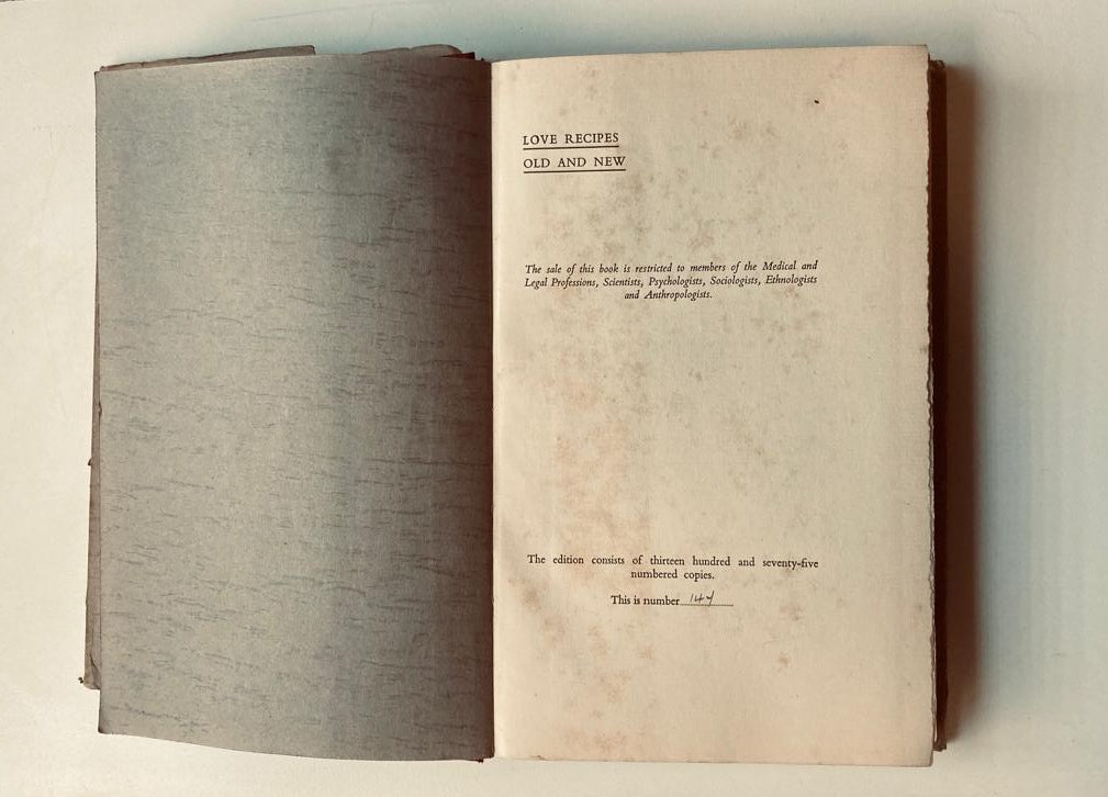 Love recipes old and new - Alan Hull Walton (Limited edition: #144 of only #1375 copies)