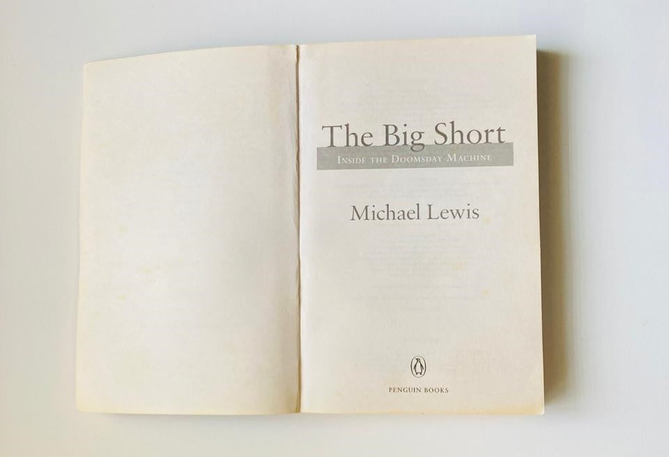 The big short - Michael Lewis