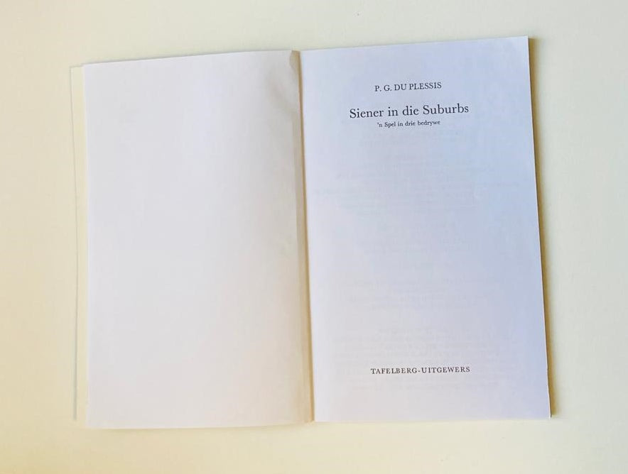 Siener in die suburbs - P.G. du Plessis