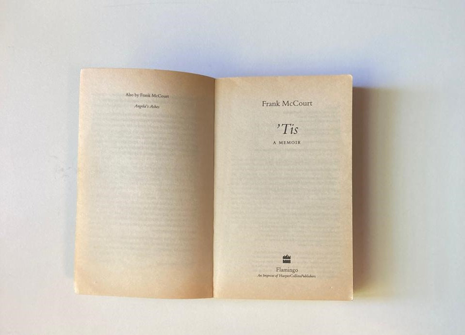 'Tis: a memoir - Frank McCourt
