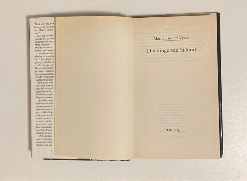 Die dinge van ’n kind - Marita van der Vyver (First edition)