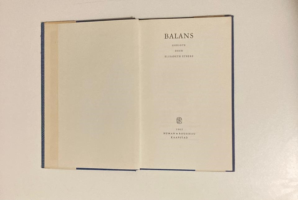 Balans - Elisabeth Eybers