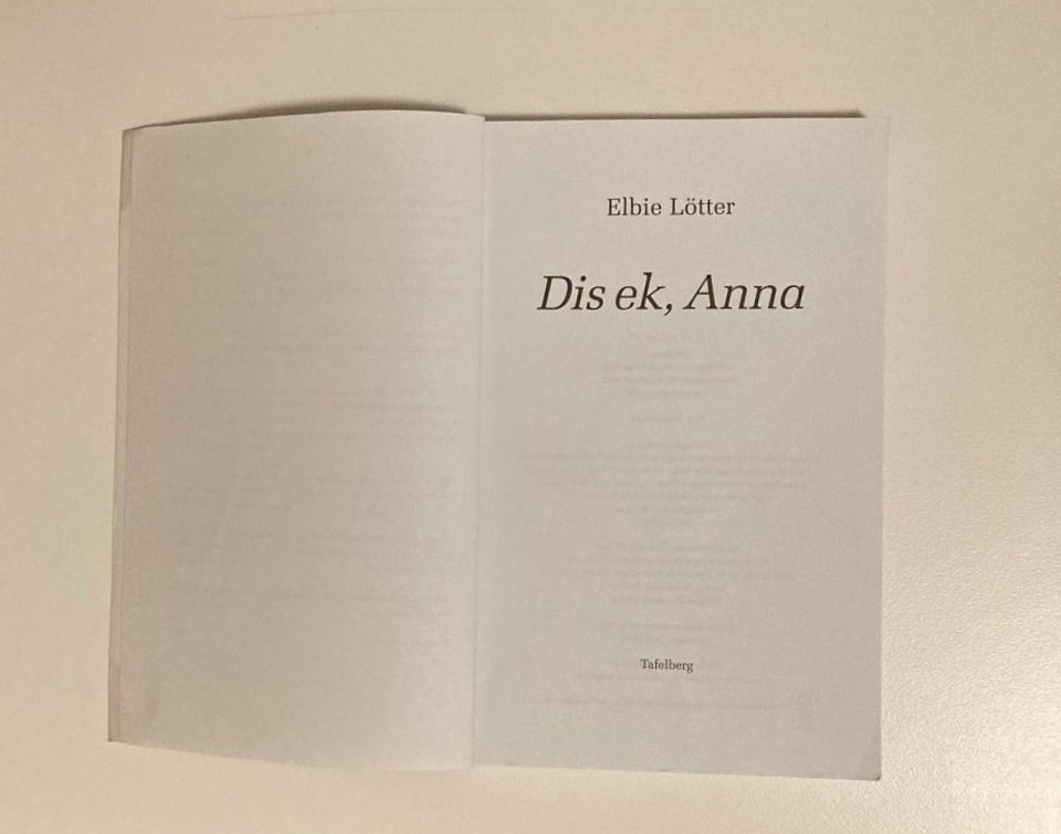 Dis ek, Anna - Anchien Troskie as Elbie Lötter