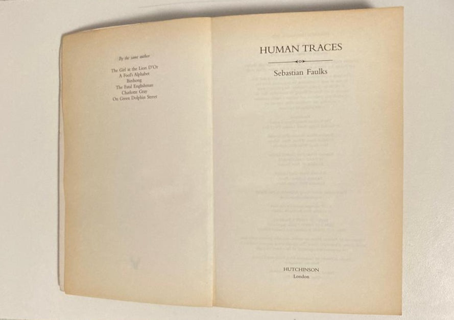 Human traces - Sebastian Faulks