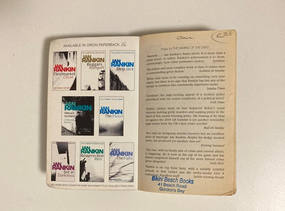The naming of the dead - Ian Rankin (Inspector Rebus #16)