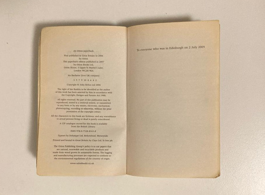 The naming of the dead - Ian Rankin (Inspector Rebus #16)