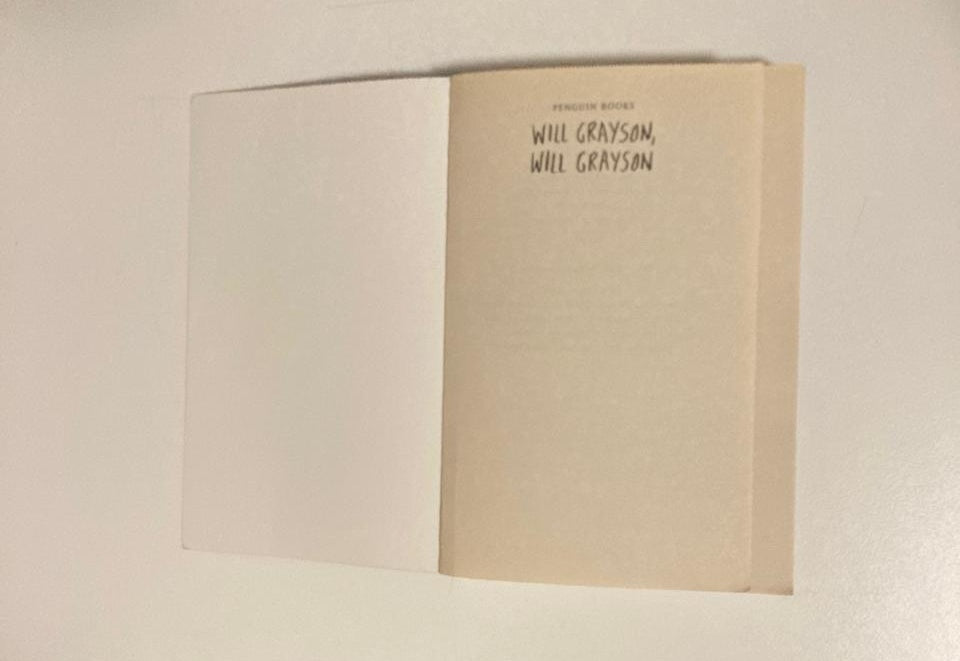 Will Grayson, Will Grayson - John Green  and David Levithan