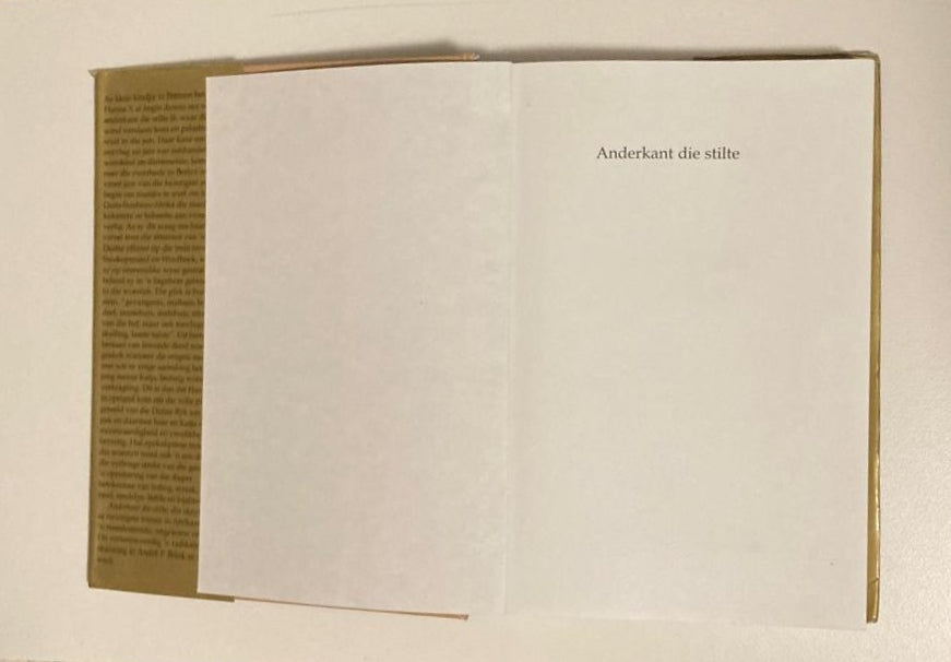 Anderkant die stilte - André P. Brink (First edition)