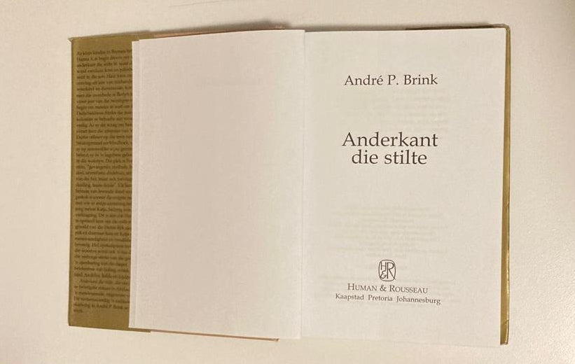 Anderkant die stilte - André P. Brink (First edition)