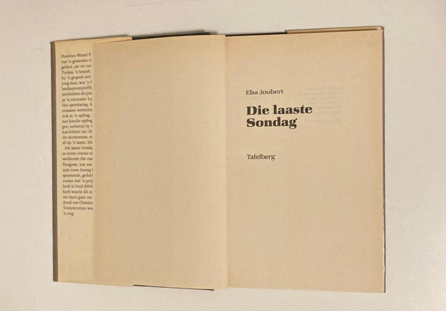 Die laaste Sondag - Elsa Joubert (First edition)