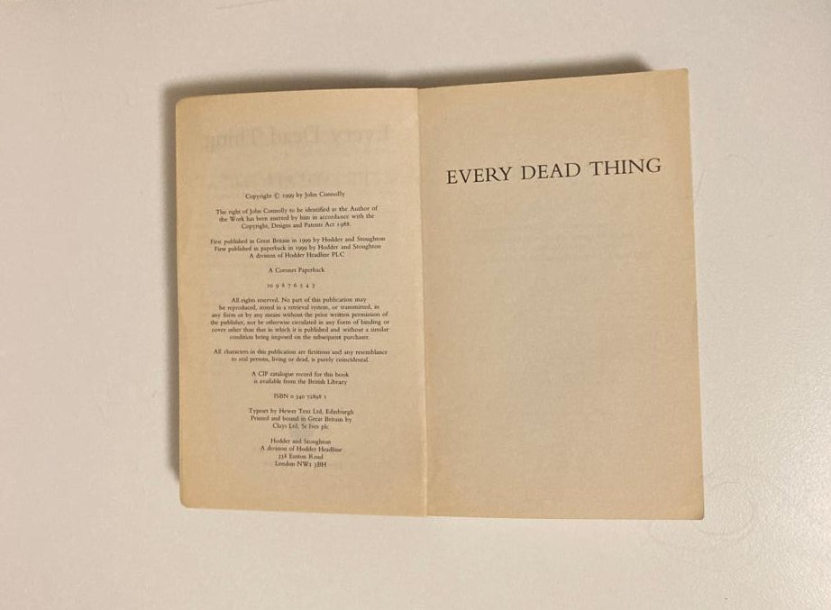 Every dead thing - John Connolly (Charlie Parker #1)