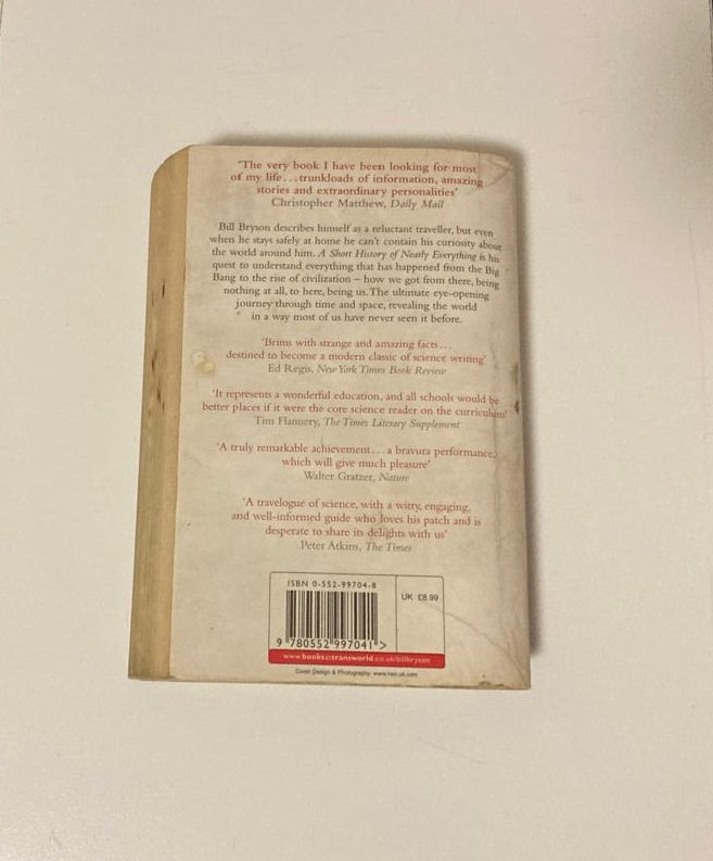 A short history of nearly everything - Bill Bryson