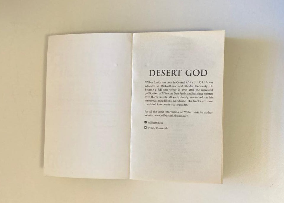 Desert god - Wilbur Smith (Ancient Egypt #5)