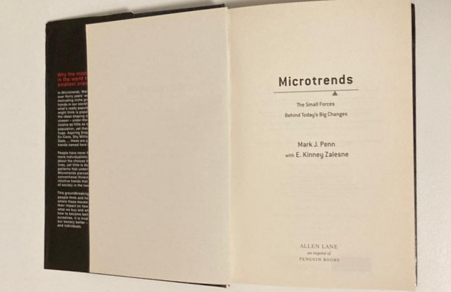 Microtrends: The small forces behind today's big changes - Mark J. Penn with E. Kinney Zalesne