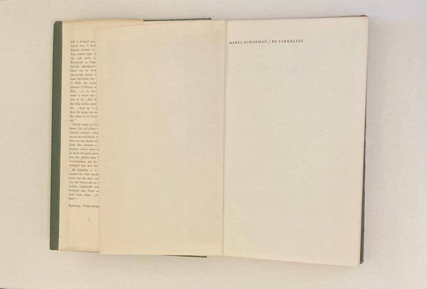 By fakkellig - Karel Schoeman (First edition)