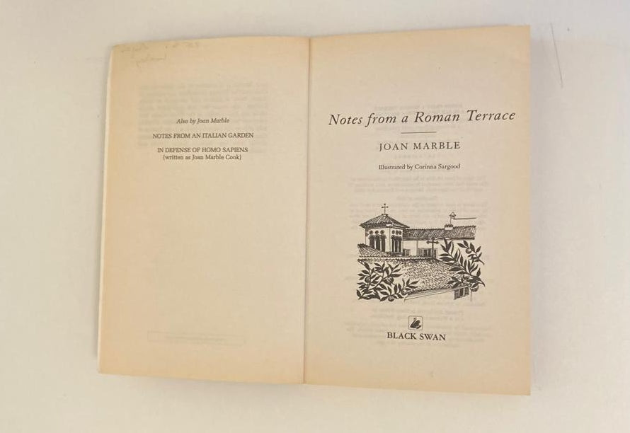 Notes from a Roman terrace - Joan Marble