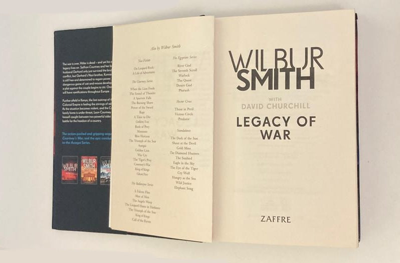 Legacy of war - Wilbur Smith (First edition; The Courtneys #19)