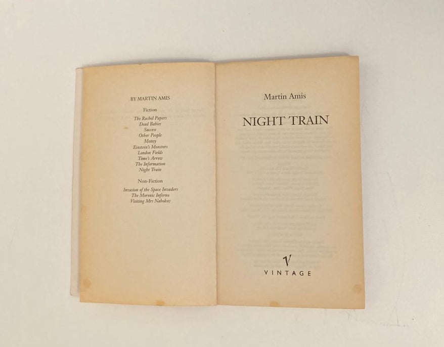 Night train - Martin Amis