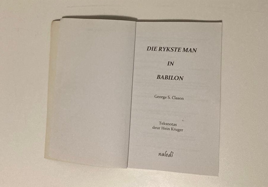 Die rykste man in Babilon - George S. Clason