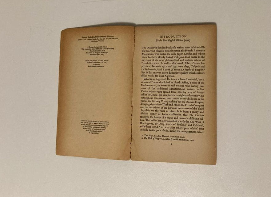 The outsider - Albert Camus