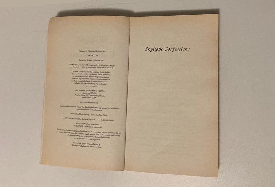 Skylight confessions - Alice Hoffman
