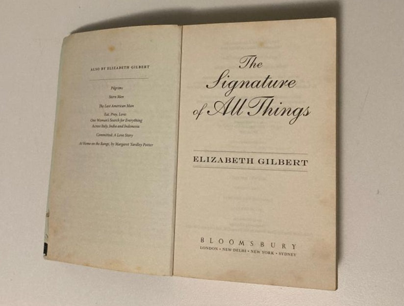 The signature of all things - Elizabeth Gilbert