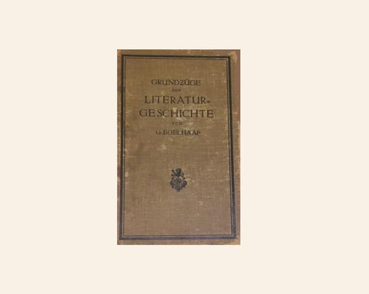 Grundzüge der literatur-geschichte - G.Egelhaar