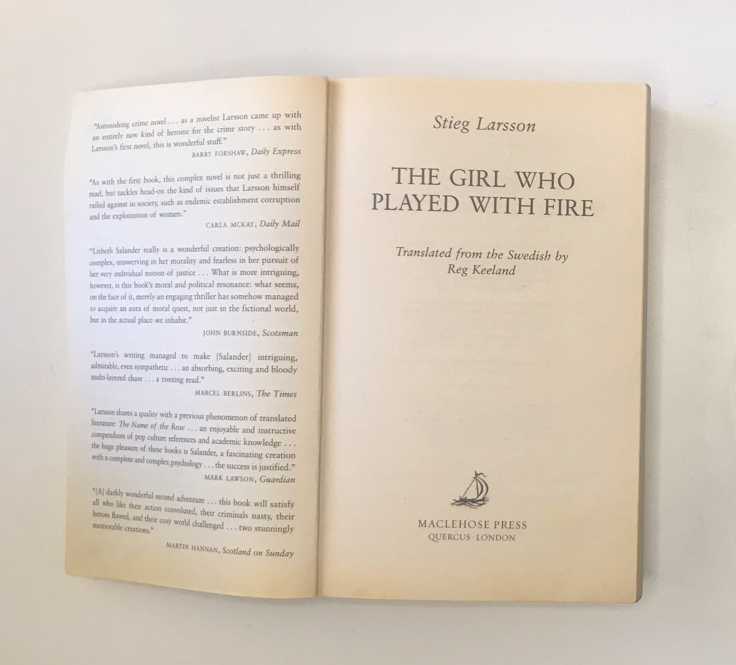 The girl who played with fire - Stieg Larsson (Millennium series #2)