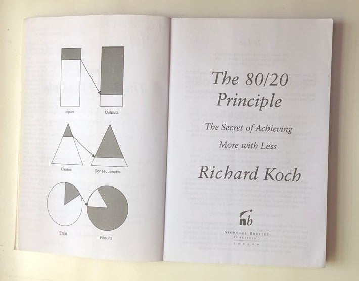 The 80/20 principle: The secret of achieving more with less - Richard Koch