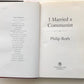I married a communist - Philip Roth